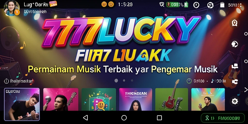 Tampilan gameplay seru di 777LUCKY dengan interaksi musik yang menarik.