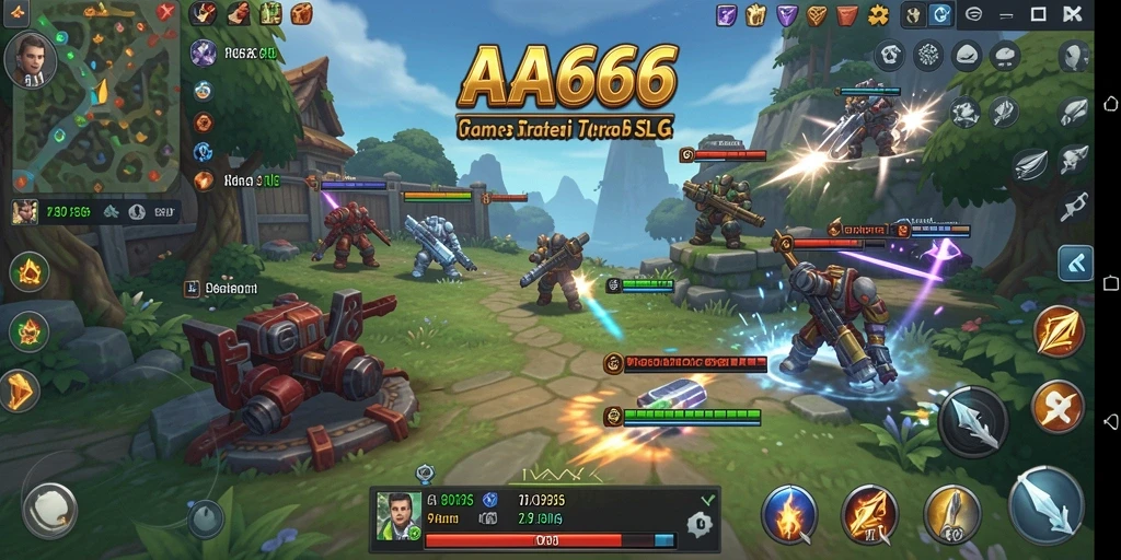 Tangkapan layar gameplay <strong>AA666</strong> menunjukkan aksi pertempuran mendebarkan dan strategi khas SLG.