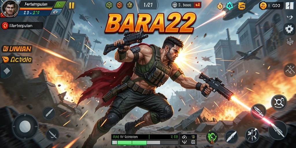 Gameplay seru di BARA22 dengan aksi mendebarkan.