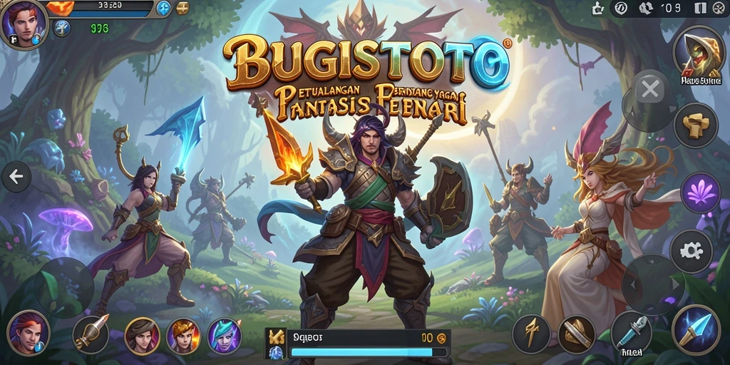 Tampilan gameplay <strong>BUGISTOTO</strong> yang penuh aksi dan petualangan.