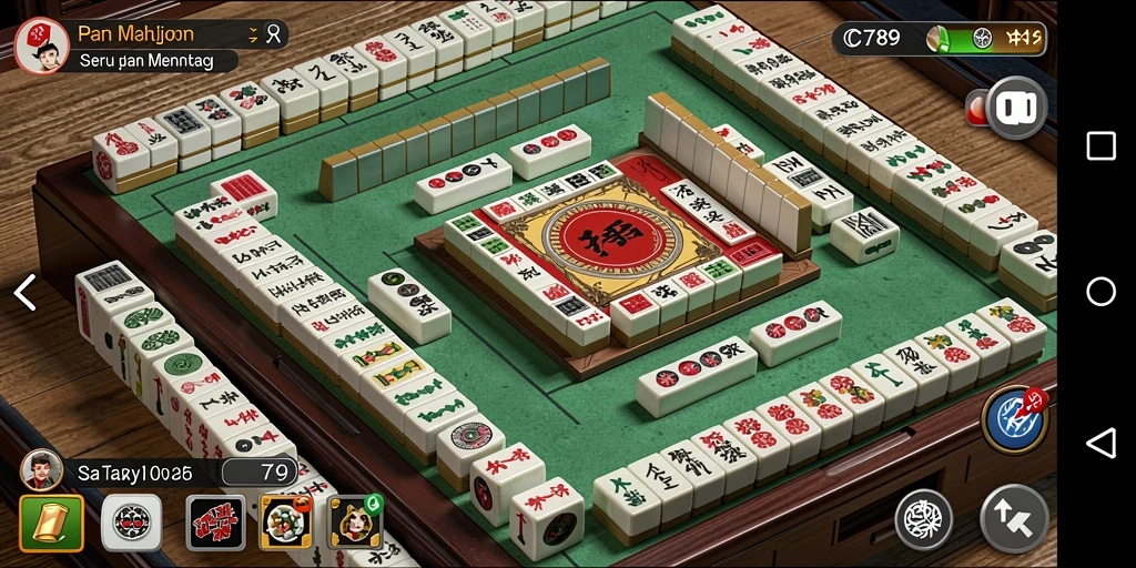 Tampilan gameplay C789 yang menarik dan seru dalam permainan Mahjong.