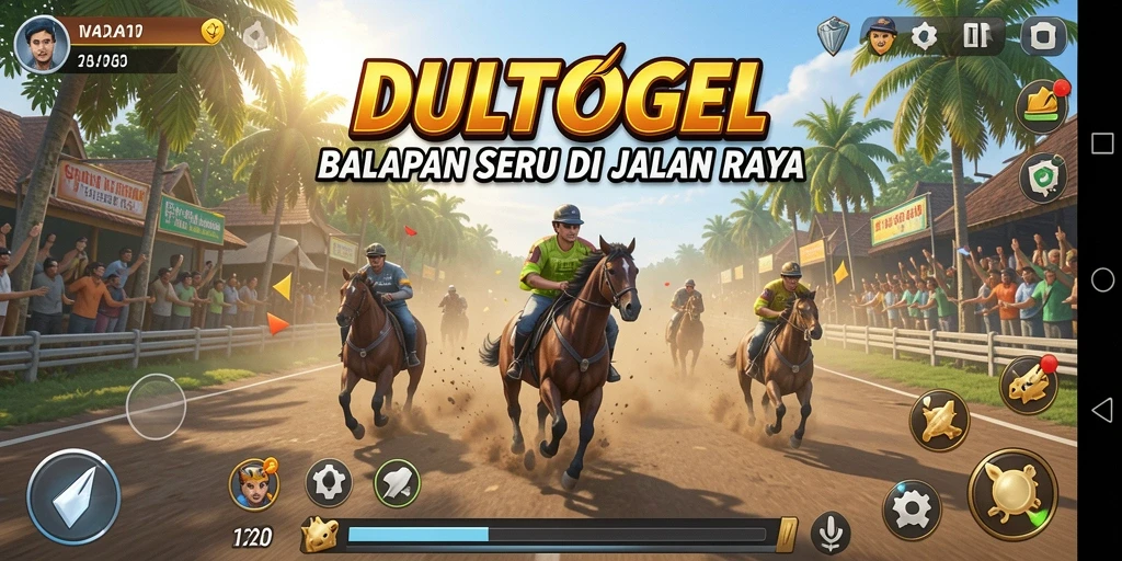 Gameplay seru balapan di DULTOGEL dengan adrenalin tinggi.