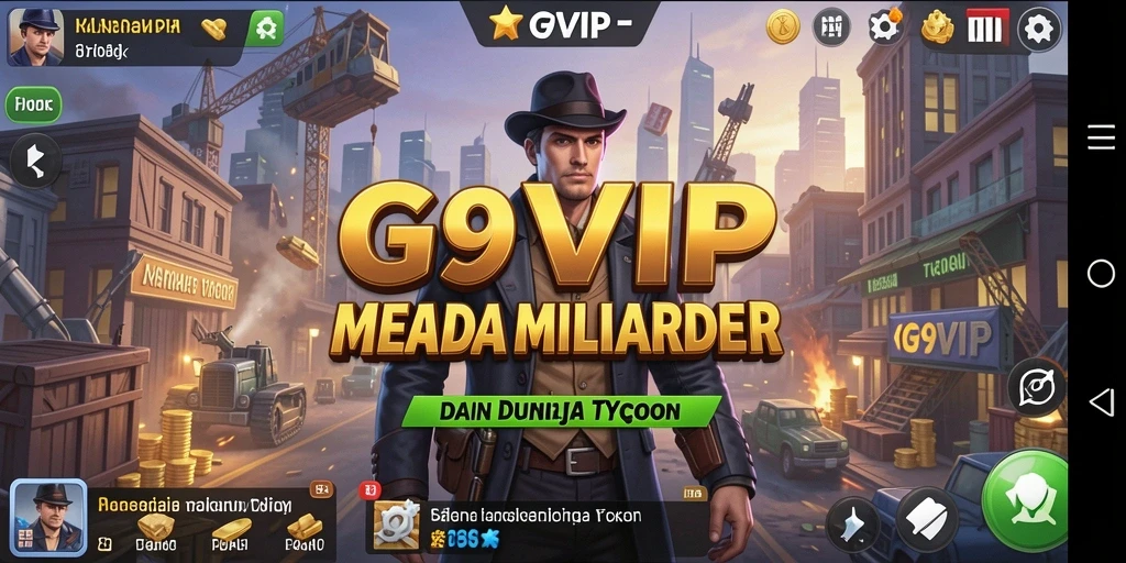 Screenshot G9VIP menampilkan gameplay Tycoon yang seru dan interaktif.