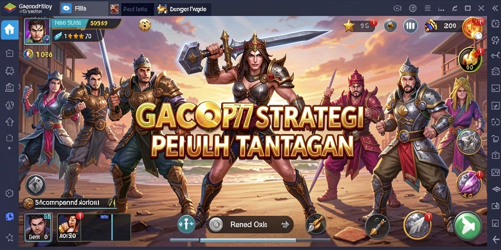 Tampilan gameplay menegangkan dan strategi di GACOR777.