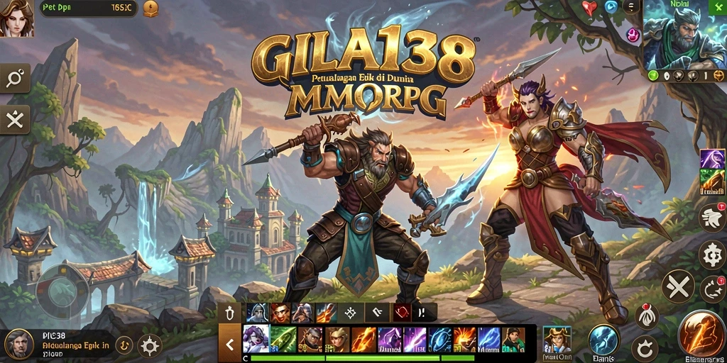 Screenshot utama GILA138 yang menampilkan aksi MMORPG yang seru.