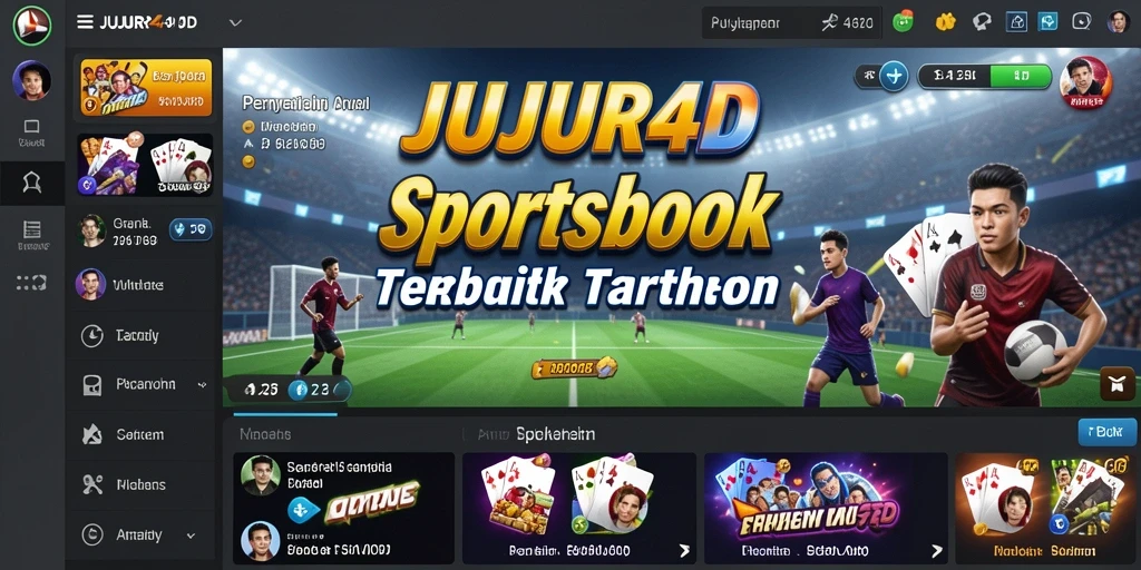 Tampilan gameplay JUJUR4D yang menarik dan interaktif saat taruhan olahraga.
