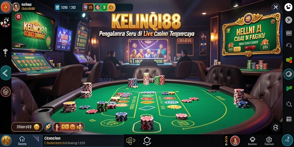 Tampilan menarik dari gameplay Live Casino di KELINCI88.