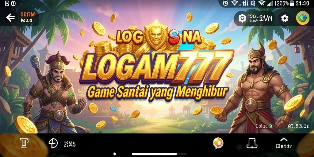 Tampilan menarik dari gameplay LOGAM777 yang penuh warna.