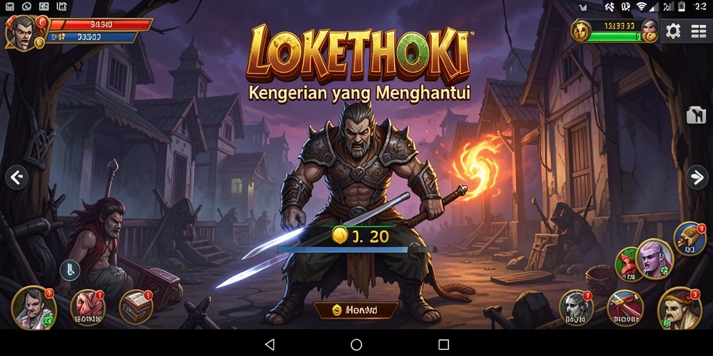 Tampilan gameplay menyeramkan dari LOKETHOKI saat menghadapi musuh.