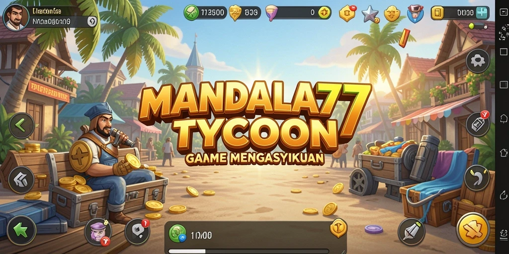 Tangkapan layar gameplay MANDALA77 yang menunjukkan strategi Tycoon.