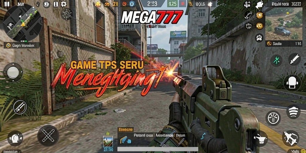 Tampilan gameplay seru dengan aksi pertempuran yang intens di MEGA777.