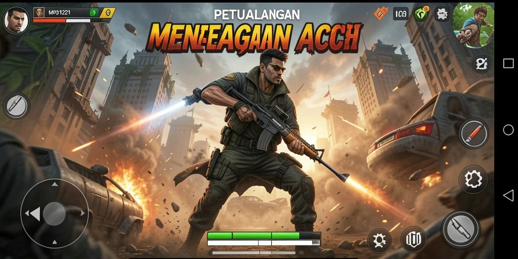 Screenshot MPO1221 menunjukkan aksi pertarungan yang intens dan menarik.