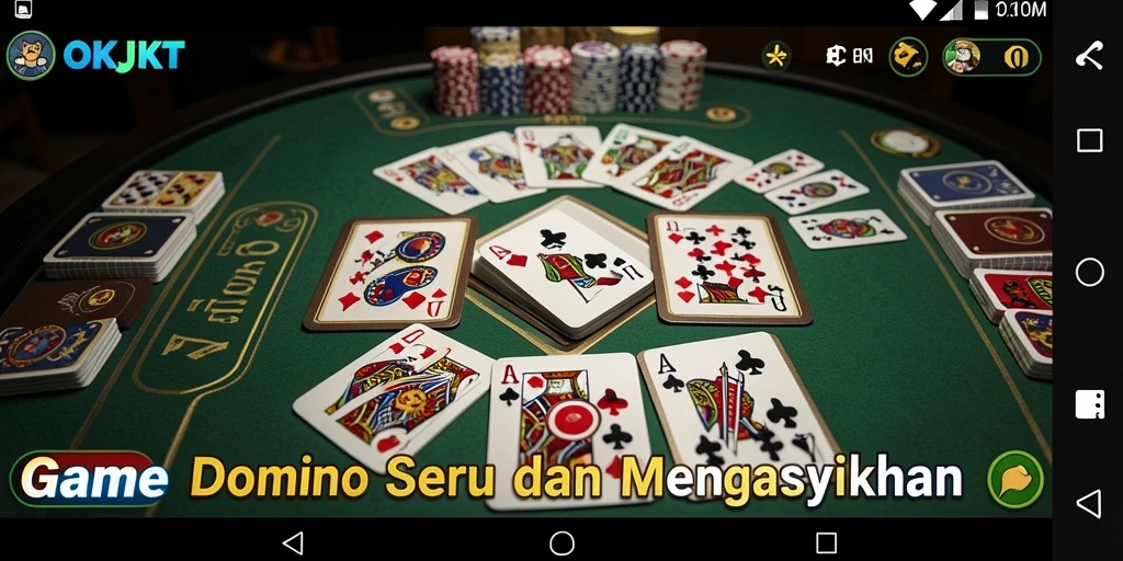 Gameplay seru dalam OKJKT, nikmati keseruan bermain Domino.