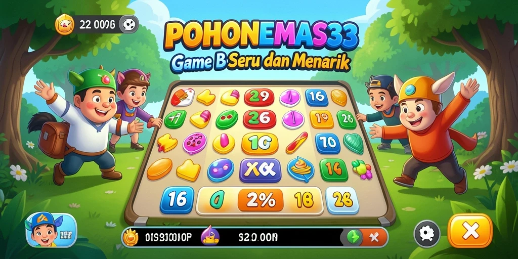 Screenshot gameplay POHONEMAS33 menampilkan suasana seru Bingo.