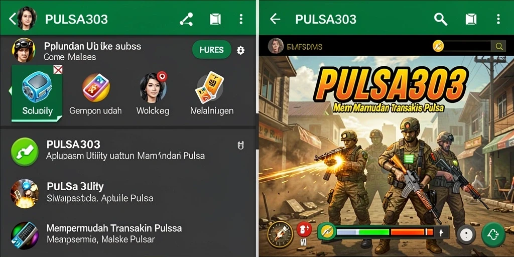 Tampilan antarmuka PULSA303 yang intuitif dan mudah digunakan.
