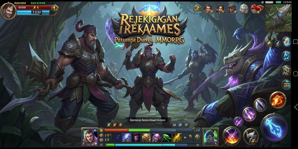 Tampilan menakjubkan dari gameplay MMORPG di REJEKIGAMES.