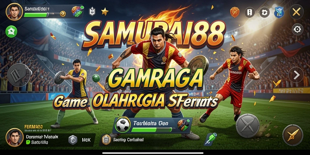 Tampilan gameplay seru dan penuh aksi dalam SAMURAI88.