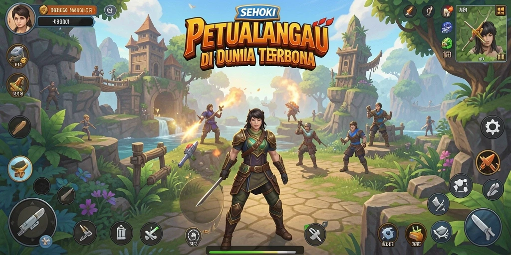Tampilan gameplay seru dari SEHOKI di dunia terbuka.