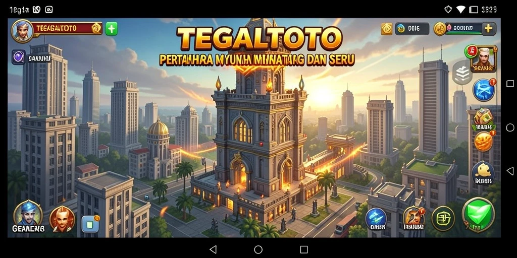Screenshot gameplay TEGALTOTO menampilkan strategi Tower Defense yang menarik.