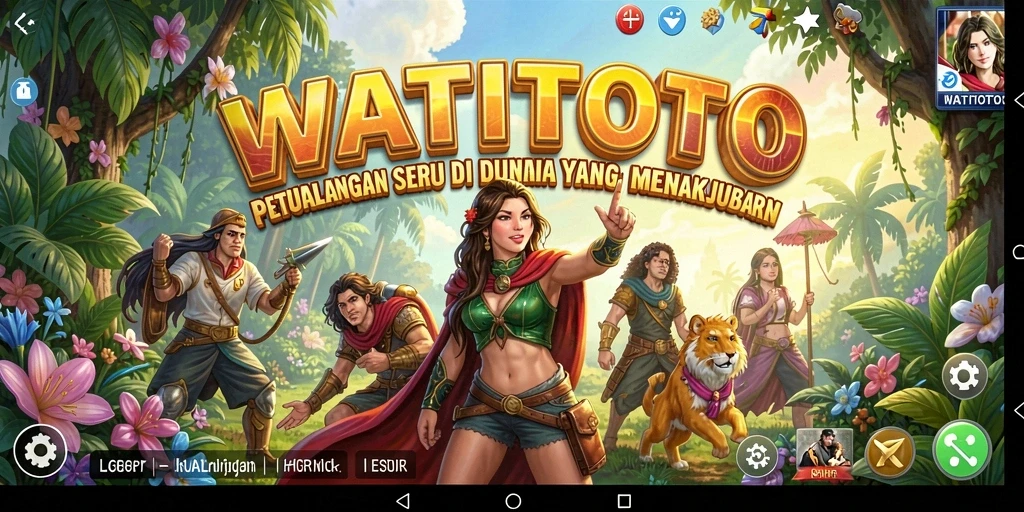 Tampilan gameplay WATITOTO yang seru dan menantang.
